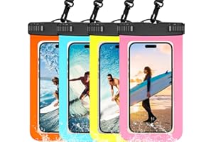 70 YEARS LOVED 4 Pack Waterproof Phone Pouch IPX8 Universal Waterproof Case Dry Bag Phone Protector for iPhone 15 14 13 12 11 Pro Max Plus XS XR X 8 Galaxy S23 S22 S21 S20 Pixel Up to 7.5"(Multicolor 4)