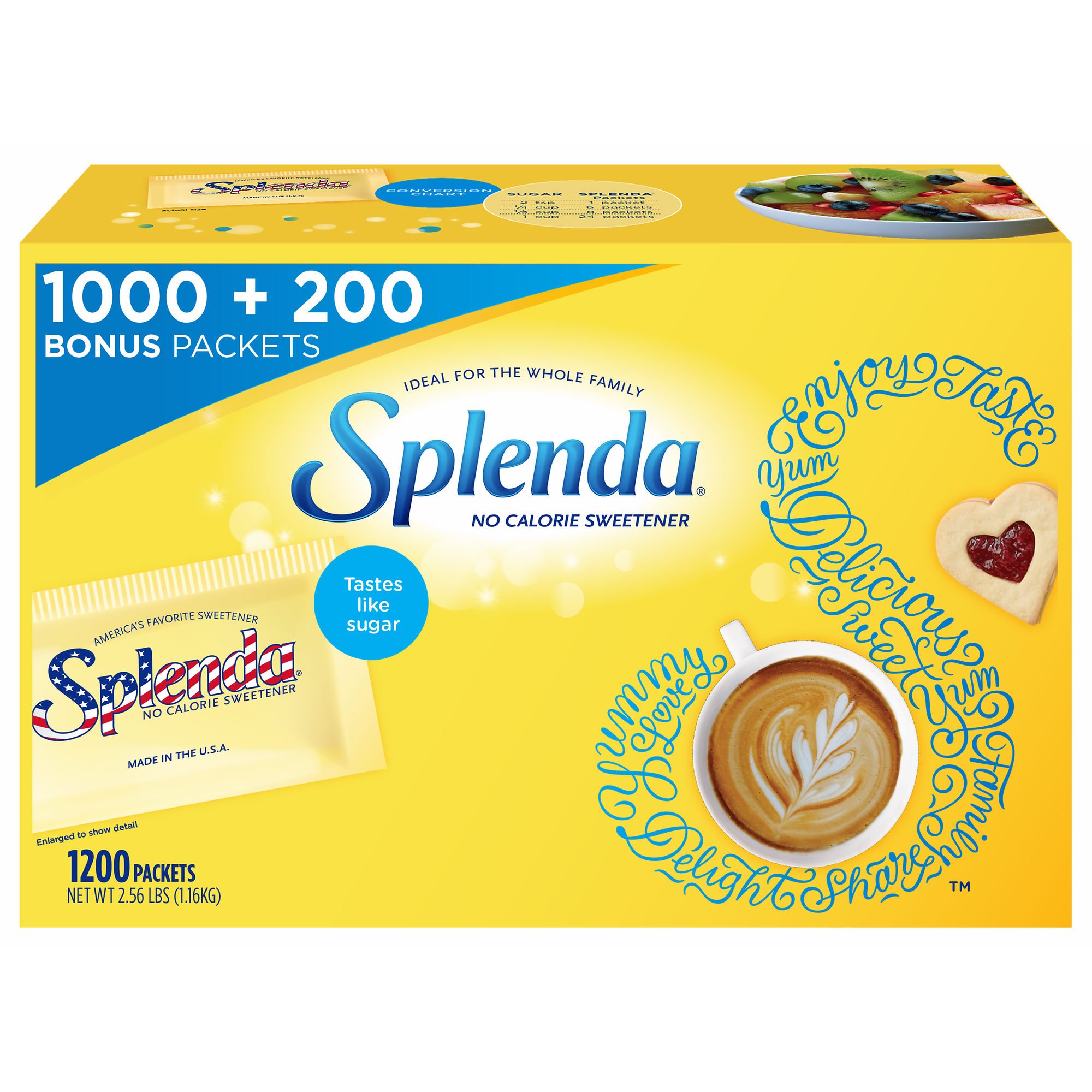 Splenda No Calorie Sweetener Value Pack 1200 Individual Packets 1200 Packets 9 81B6E6tAaLL
