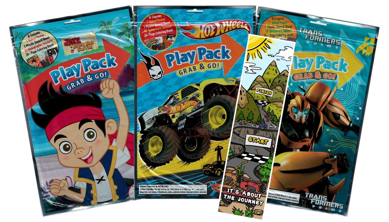 Buy KaleidoQuest Bundle of 4 Boys Coloring and Activity Items - Hot