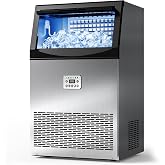 Tehanld Commercial Ice Maker, 200LBS/24H Ice Maker for Home, Rest, Bar | 33LBS Large Capacity, 96 Ice Cubes/15 Mins, Self-Cleaning &amp; Water Filter, Under Counter &amp; Freestanding Ice Maker Machine