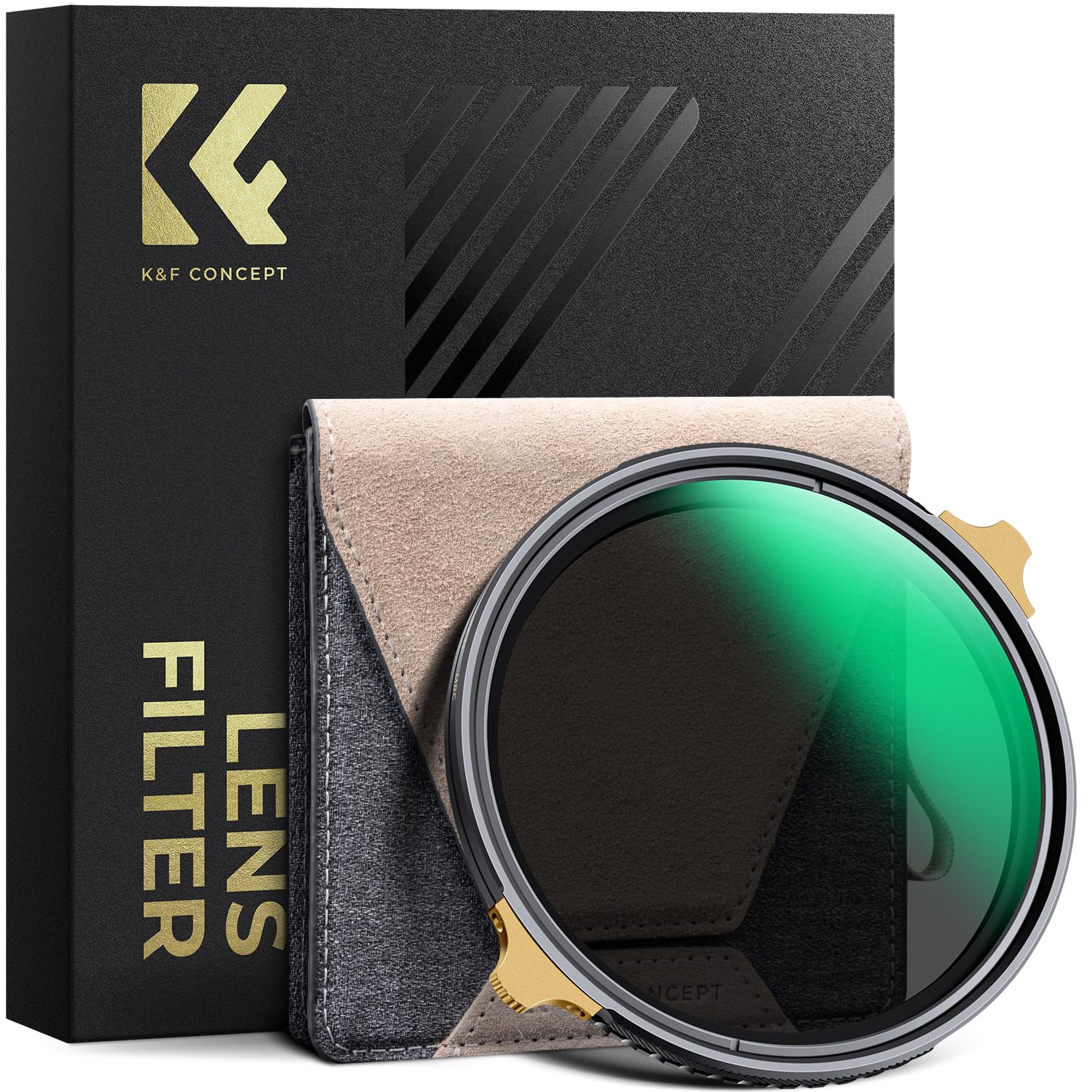 Photo 1 of K&F CONCEPT 72mm Variable ND Lens Filter ND2-32 (1-5 Stops) High Definition Adjustable Neutral Density Filter with 36 Multi-Layer Coatings (Nano X PRO Series)