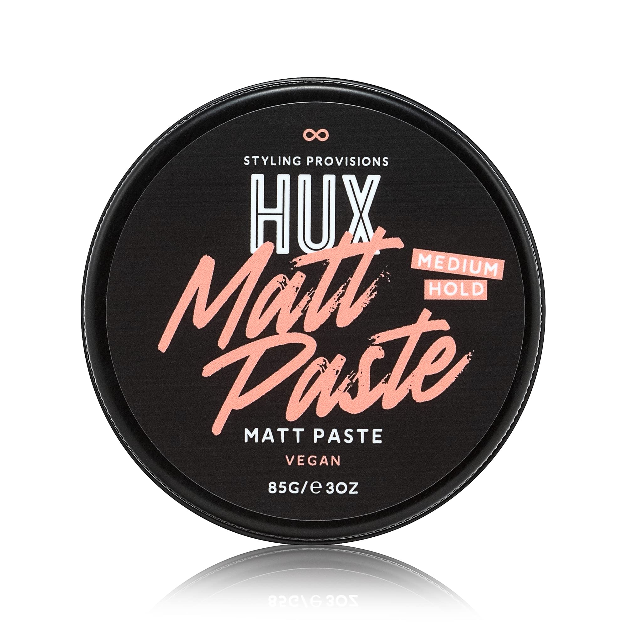 HUX Matt Paste, an all-round styling hair paste product, for accentuating curls and adding texture to any hairstyle. 85g