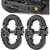 Nilight Safety Chain Connector Link, 1/2In Tow Hitch Hammerlock Coupling Link, 2 Pack Forged Steel Tow Chain Connector for Chain Link/Recovery Rope Link/Shackle, 12000 lbs Load Limit, Black