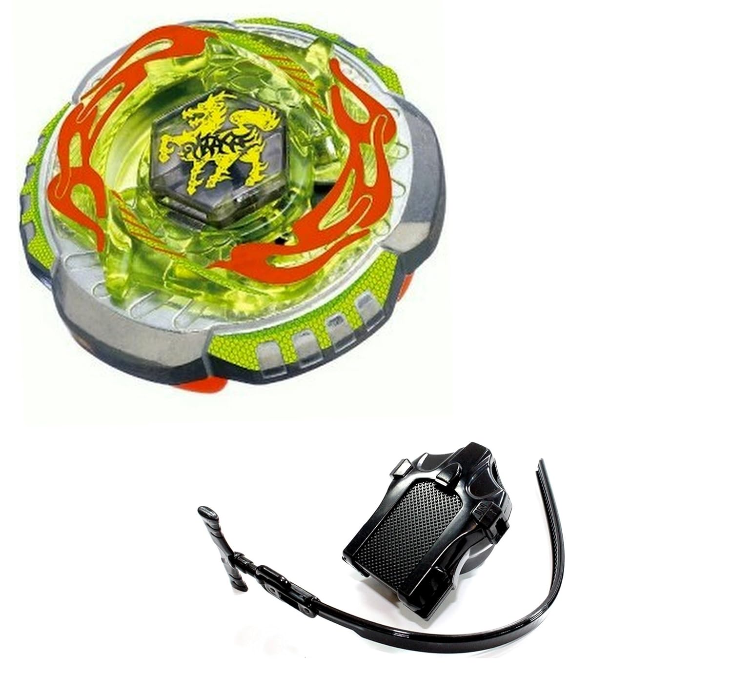 Gyros Turbo Kreisel Set - Beyblade Metall Fusion Mit Launcher