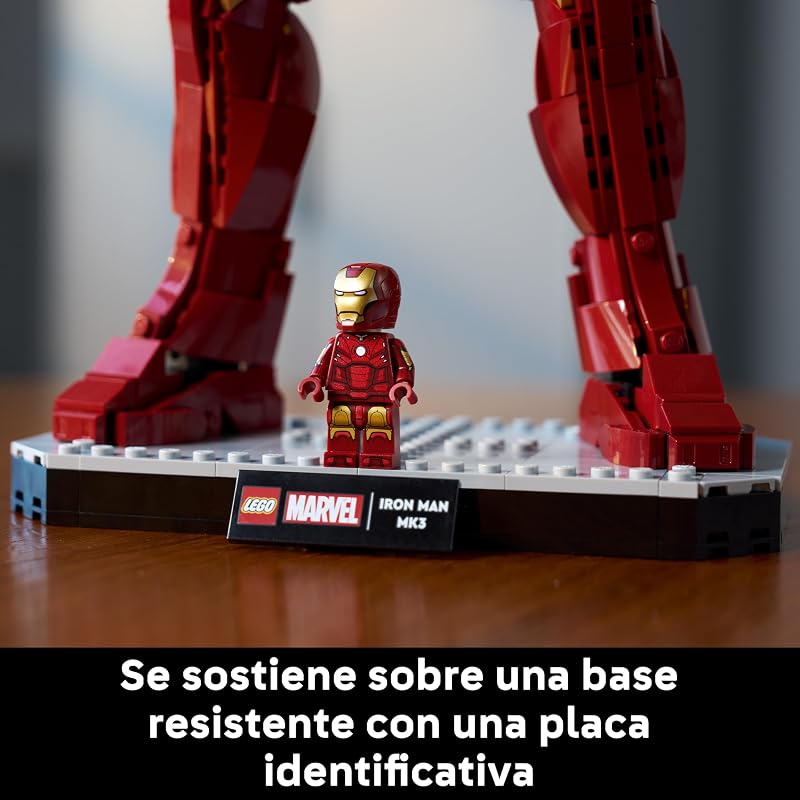 | Marvel Iron Man Mark 3: Edição de Colecionador - Modelo Avengers para Adultos - Minifigura de Super-Herói e Reator ARC - Presente para Fãs de Homens e Mulheres - 76344 — foto 5 de 8