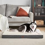 EHEYCIGA Orthopedic Extra Large Dog Bed 104x68x9cm White Removable Cover view 9