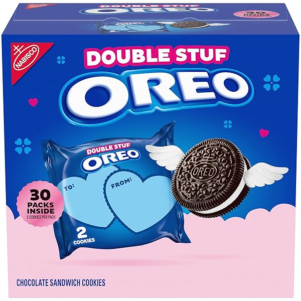 OREO DOUBLE STUF VALENTINE’S DAY CHOCOLATE SANDWICH COOKIES,...