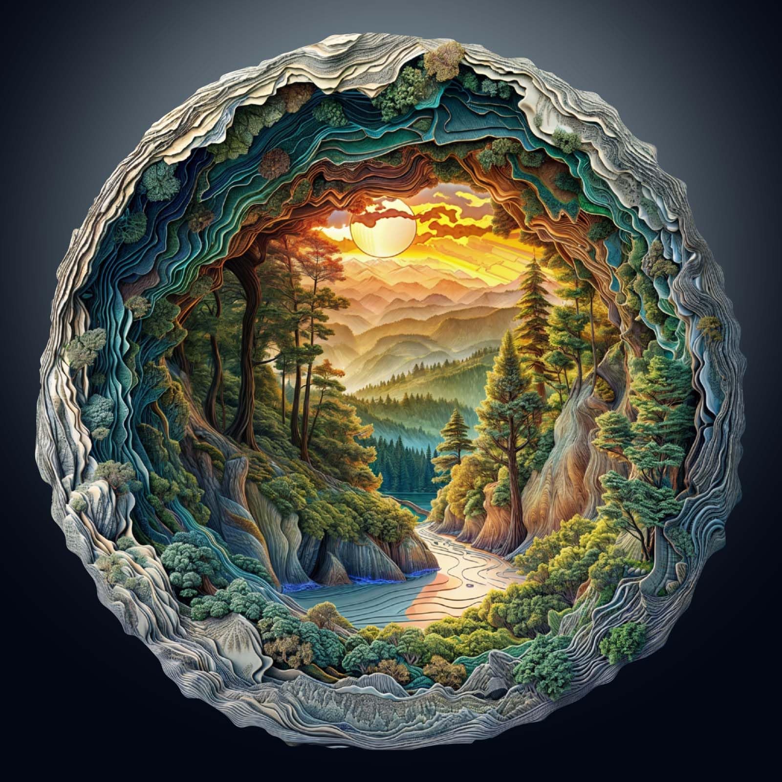 Photo 1 of 1000 Piece Puzzle for Adults, Jigsaw Puzzle for Adults, 1000 Pieces Flat Puzzles with 3D Visual Effect When Completed, Adult Puzzles Games