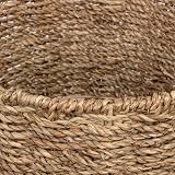 Woodluv Round Seagrass Waste Paper Bin E01-120 Stylish Eco Basket view 9