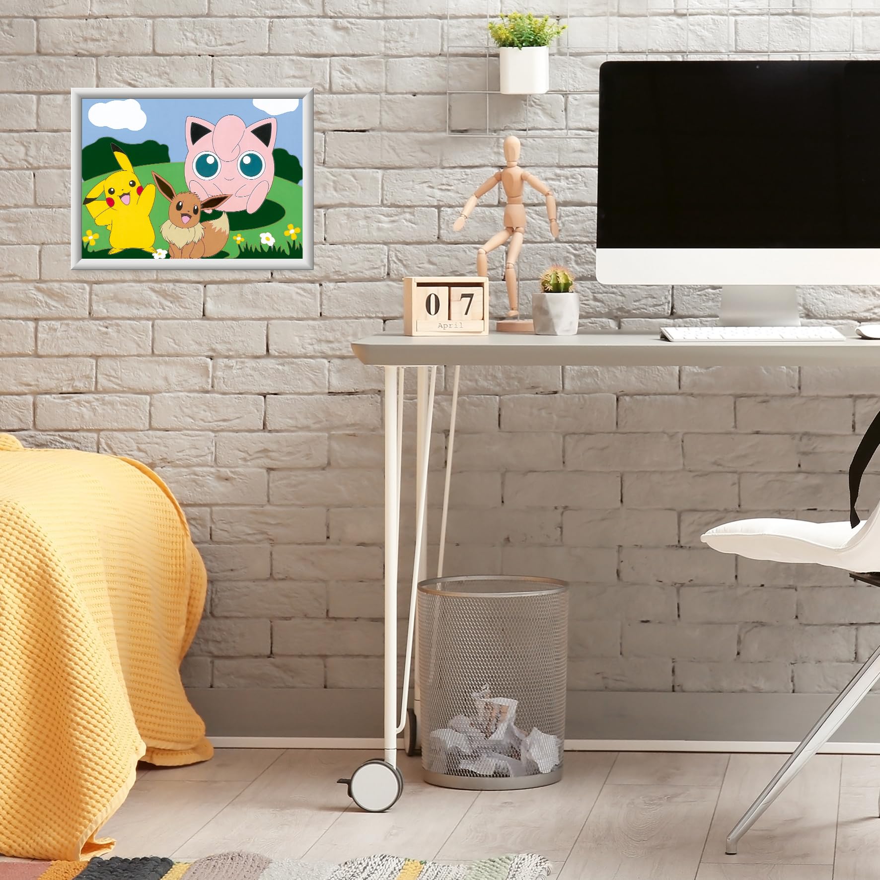 Ravensburger CreArt 20298 - Pokémon Abenteuer - Malen nach Zahlen Pokémon für Kinder ab 7 Jahre, Malset mit Rahmen, Pinsel und Acrylfarben, Geschenk für Jungen und Mädchen 4