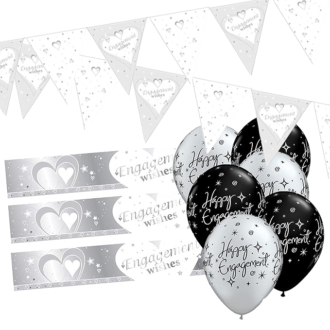 Engagement Decorations Kit Engagement Banners, Engagement Bunting and