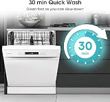 Hisense Freestanding Dishwasher HS622E90WUK 85cm White 13 Place ECO view 4