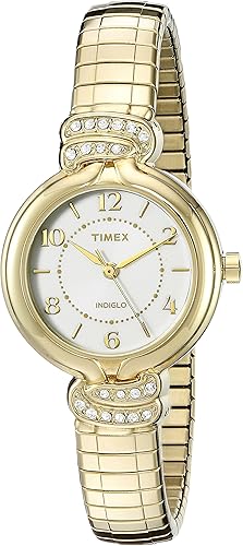 timex quartz watch gold