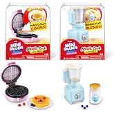 Mini Brands Really Works Magic Cook Kitchen Capsule Series 1 Waffle Maker &amp; Blender Set by ZURU, Capsules of Miniature Real Working Kitchen Appliances, Non-Edible Collectible Toy Mystery Capsule