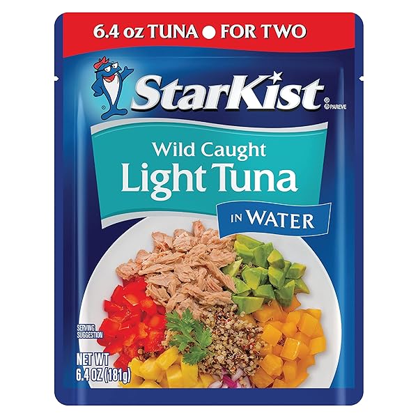 STARKIST CHUNK LIGHT TUNA IN WATER, 6.4 OZ