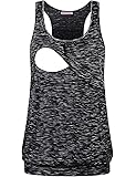 JoymomMaternity Summer Cool Sleeveless Nursing Tank Tops Breastfeeding Shirts