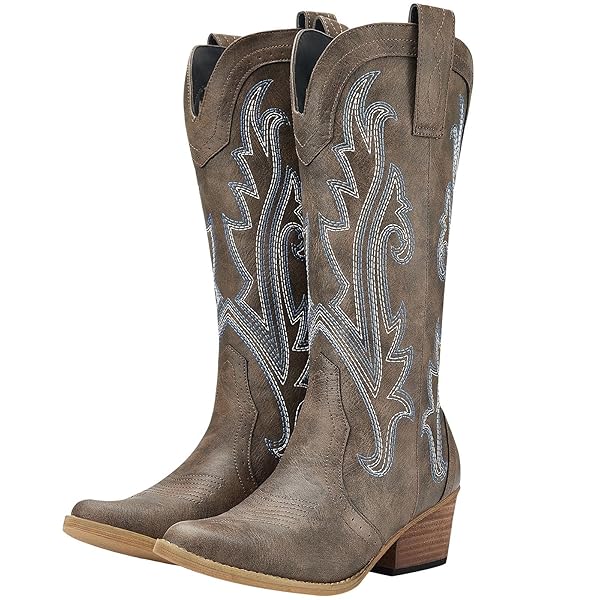 HISEA ROLLDA COWBOY BOOTS FOR WOMEN, COWGIRL BOOTS,...