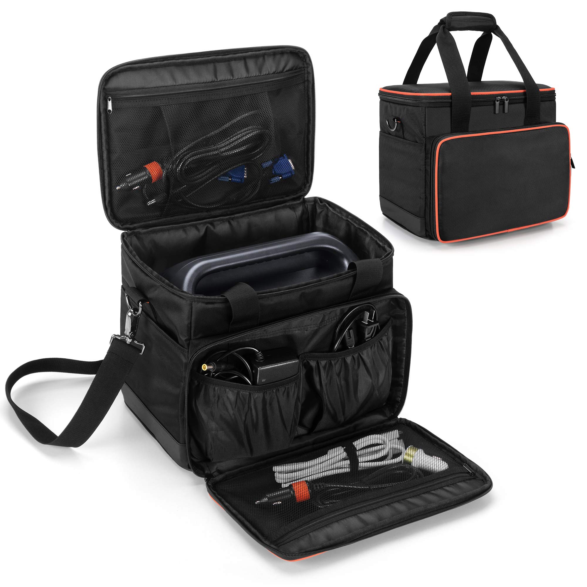 Trunab Travel Carrying Case Compatible with Jackery Explorer 500, Portable Power Station Storage Case with Waterproof Bottom and Front Pockets for Charging Cable and Accessories Image