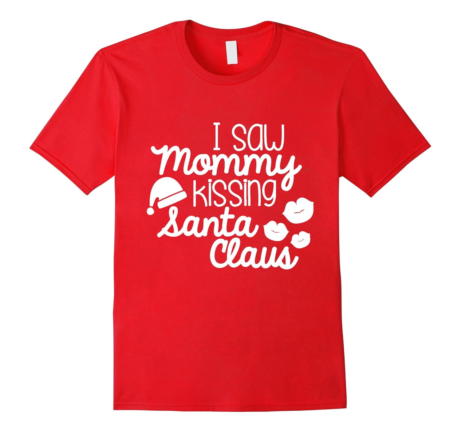 I Saw Mommy Kissing Santa Claus Funny Kid Christmas Shirt-ANZ