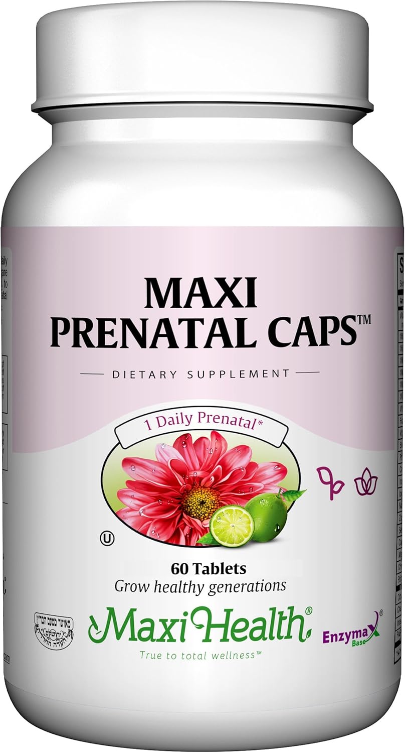 Maxi Health Prenatal Caps Multivitamins with Biotin and