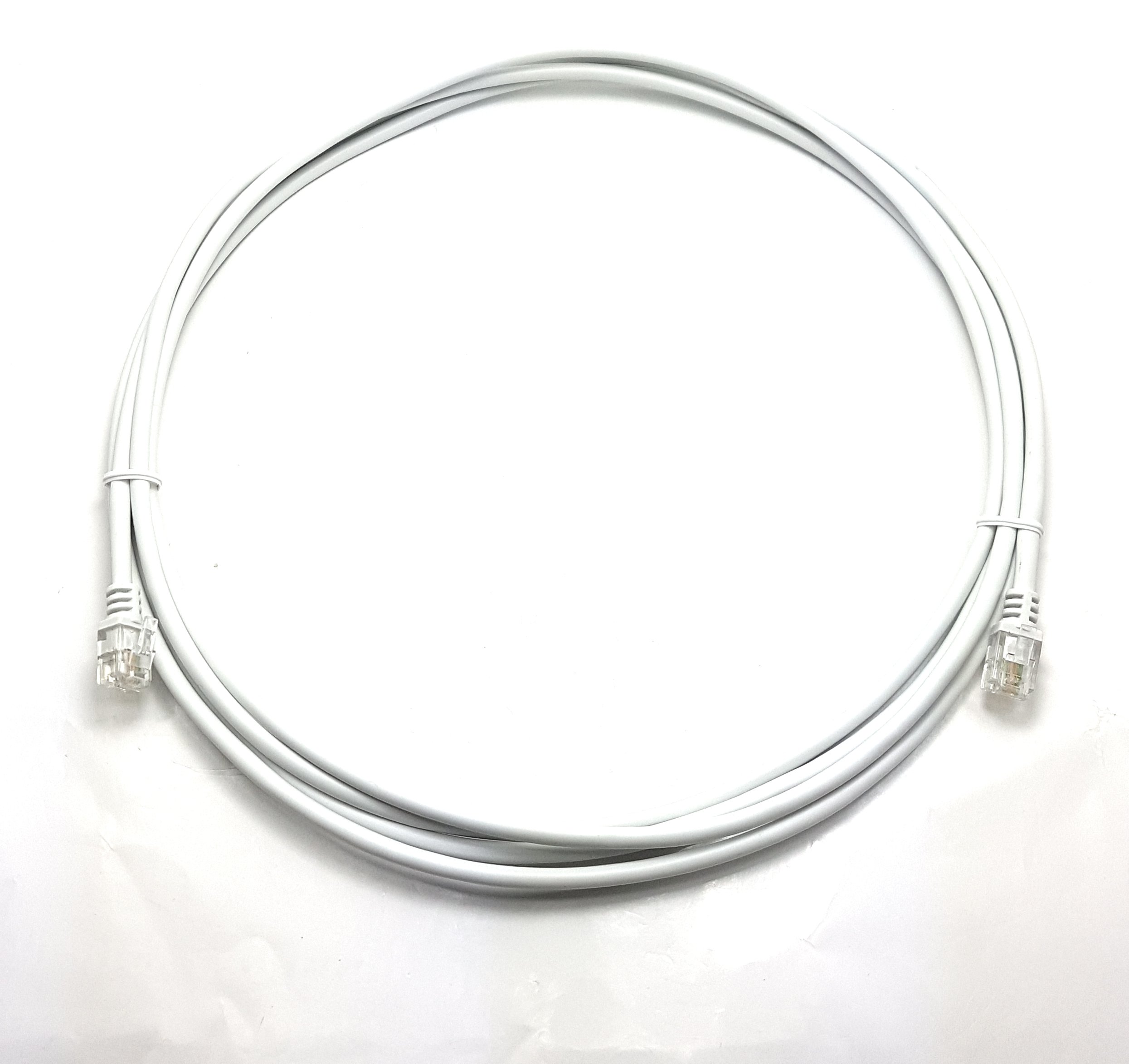 MainCore 3m Long White ADSL 2+ High Speed 26AWG Broadband Modem Cable RJ11 to RJ11 (Available in 0.5m, 1m, 3m, 5m, 10m, 20m) (3m)