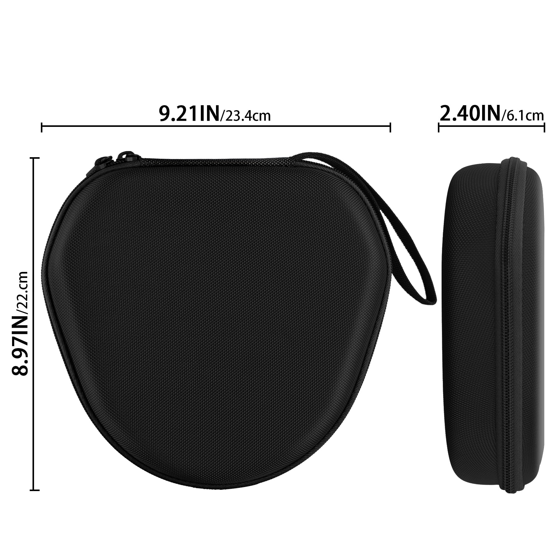 co2CREA Hard Case with Sleep Mode Replacement for Apple AirPods Max Wireless Over-Ear Headphones (Black Case)
