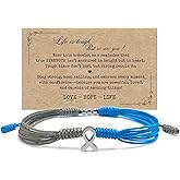 HARACRAFT Bracelet For A Cause, Awareness Puzzle Ribbon Bangle, Autism Health Ribbon Wristband for Protection Surfer String Bracelet for Men, Women, Kid