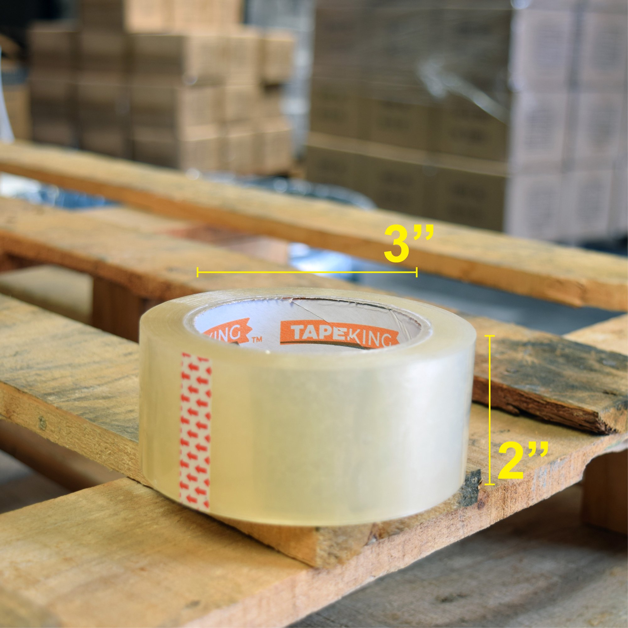 Tape King Super Thick 3.2mil Clear Packing Tape (12 Refill Rolls