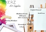 Exerz 5x 30x40cm Pre-Stretched Canvas 280GSM 100% Cotton Triple Primed view 7