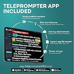 TELEPROMPTER PAD Bluetooth Remote Control for