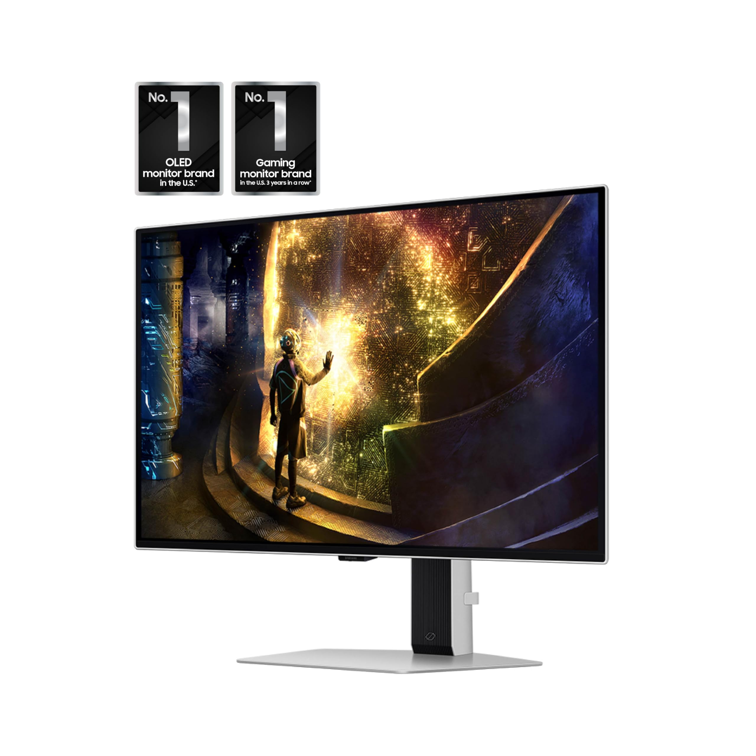 Samsung 27” Odyssey OLED G6 (G61SD) QHD & QD-OLED 240Hz 0.03ms FreeSync Premium Pro Gaming Monitor with Sleek Metal Design, 3 Year Warranty, US, LS27DG610SNXZA