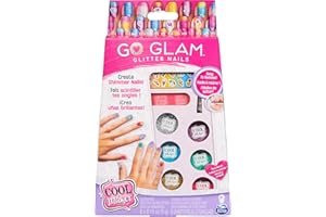 Cool Maker, GO GLAM Glitter Nails DIY Activity Kit for 5 Manicures, Arts & Crafts Christmas Gifts for Kids Ages 8 and up
