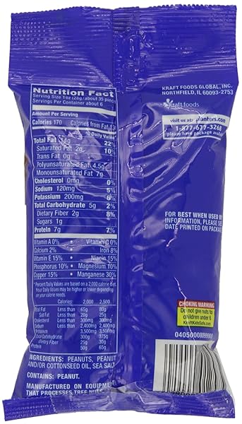 PLANTERS PEANUTS, SALTED, 6 OUNCE (PACK OF 6)