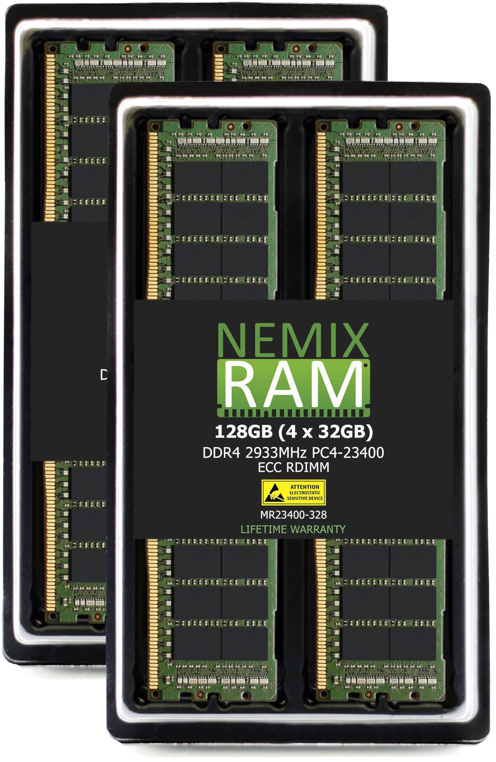 NEMIX RAM 128GB (4X32GB) DDR4 2933MHZ PC4-23400 ECC