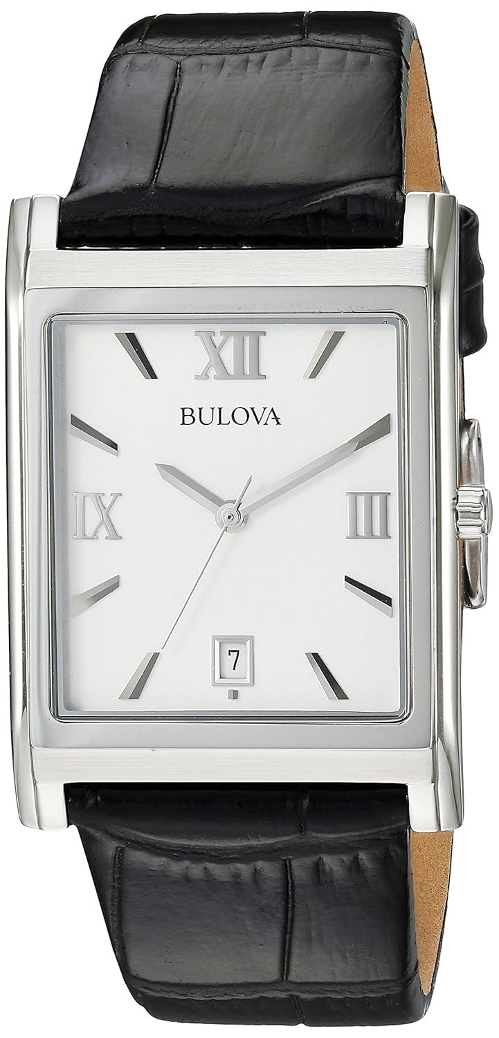Buy Bulova Men's 96B107 Strap Silver Dial Watch Online at Low Prices in
