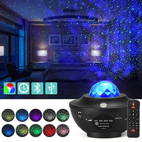 ReFaney proyector de estrellas LED, luz nocturna de estrellas para ...