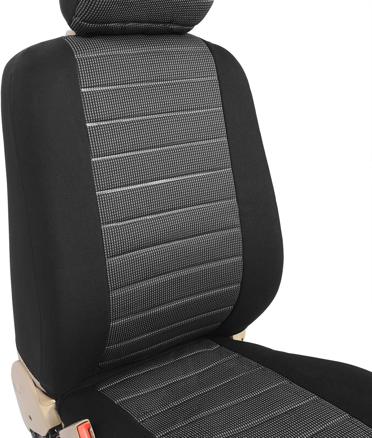 WOLTU Car Van Seat Covers Front Pair Grey and black Universal for Cars Vans 7231-2, 2er Set - Image 3