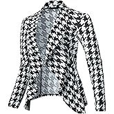 SSOULM Women's Casual Stretch Blazer - Professional Notch Lapel Work Office Jacket, Lightweight All-Day Comfort (S-3XL)