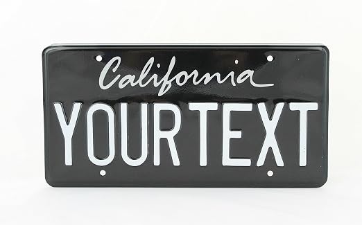 Amazon California US USA License Plate Number Plate Embossed amazon-california-us-usa-license-plate-number-plate-embossed
