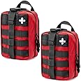 Gogoku 2-Pack First Aid Pouch 1000D Nylon Tactical Molle Medical Pouch Utility Pouch for Outdoor Activities Medical Supplies Bag Only