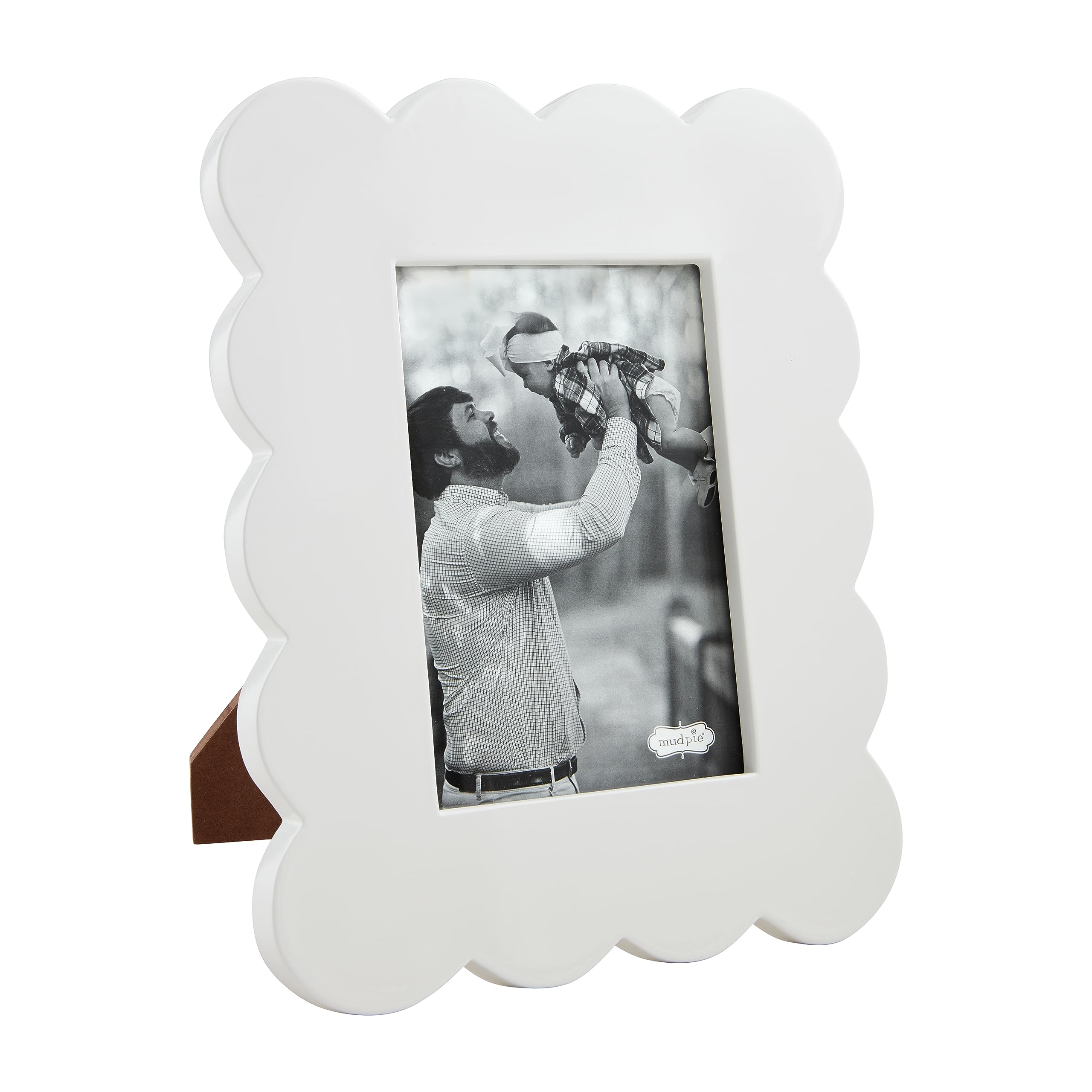 Photo 1 of !!!DAMAGED*****Mud Pie Scalloped Lacquer Frames, Large