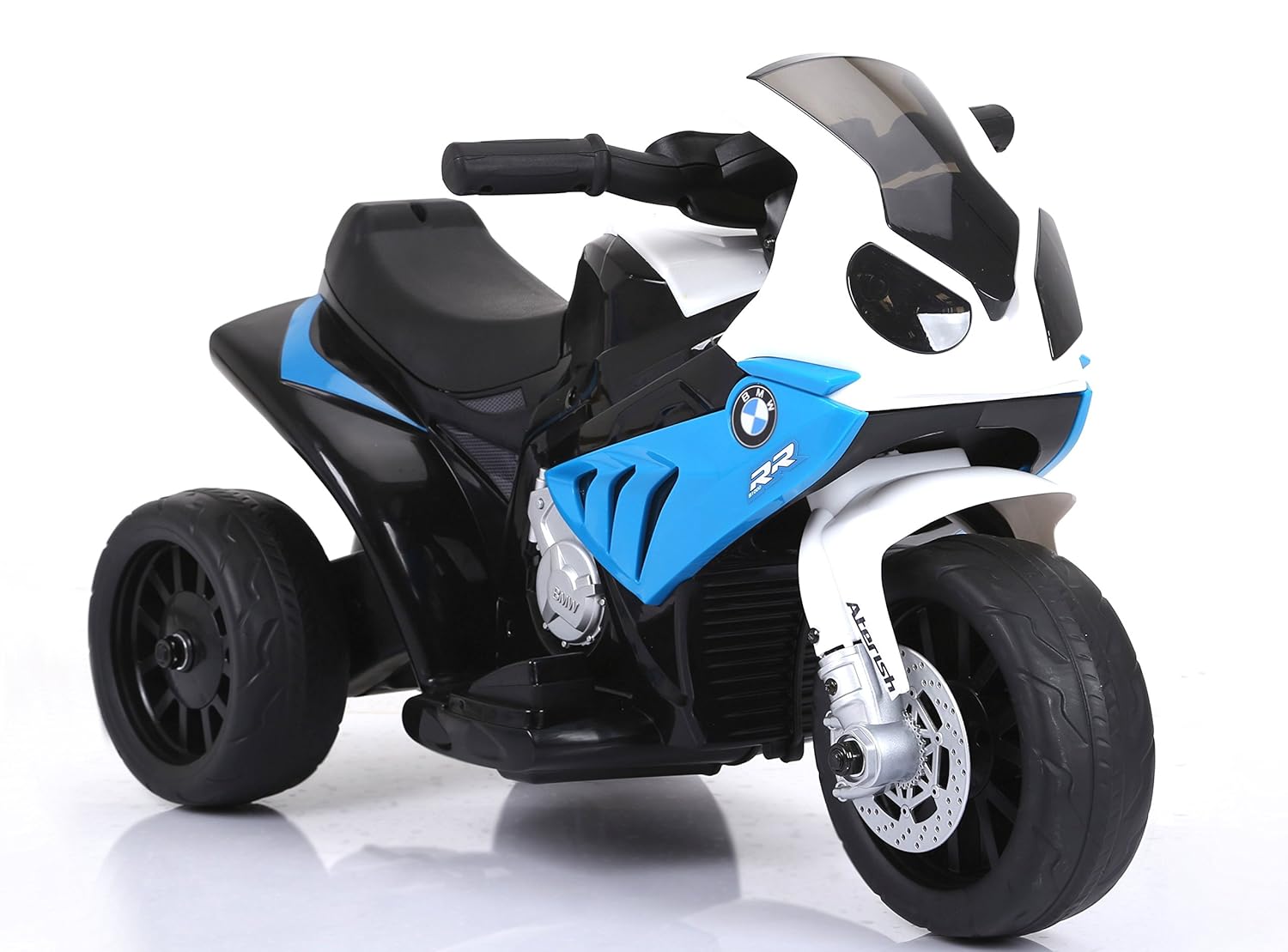 3 Ruedas RIRICAR BMW S 1000 RR Triciclo eléctrico 1x Motor Azul batería de 6V con Licencia Motocicleta con batería Vehículos eléctricos