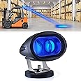 eTzone New Magnets LED Forklift Safety Lights - Blue 20W Backup Lights for Warehouse Pedestrian Warning
