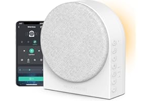 Smart White Noise Machine - Medcursor Sound Machine for Sleeping, Plug-in Noise Maker with App Control, 39 HiFi Soothing Sounds, Soft-Glow Night Light, Noise Machine for Baby & Adults, No AC Adapter