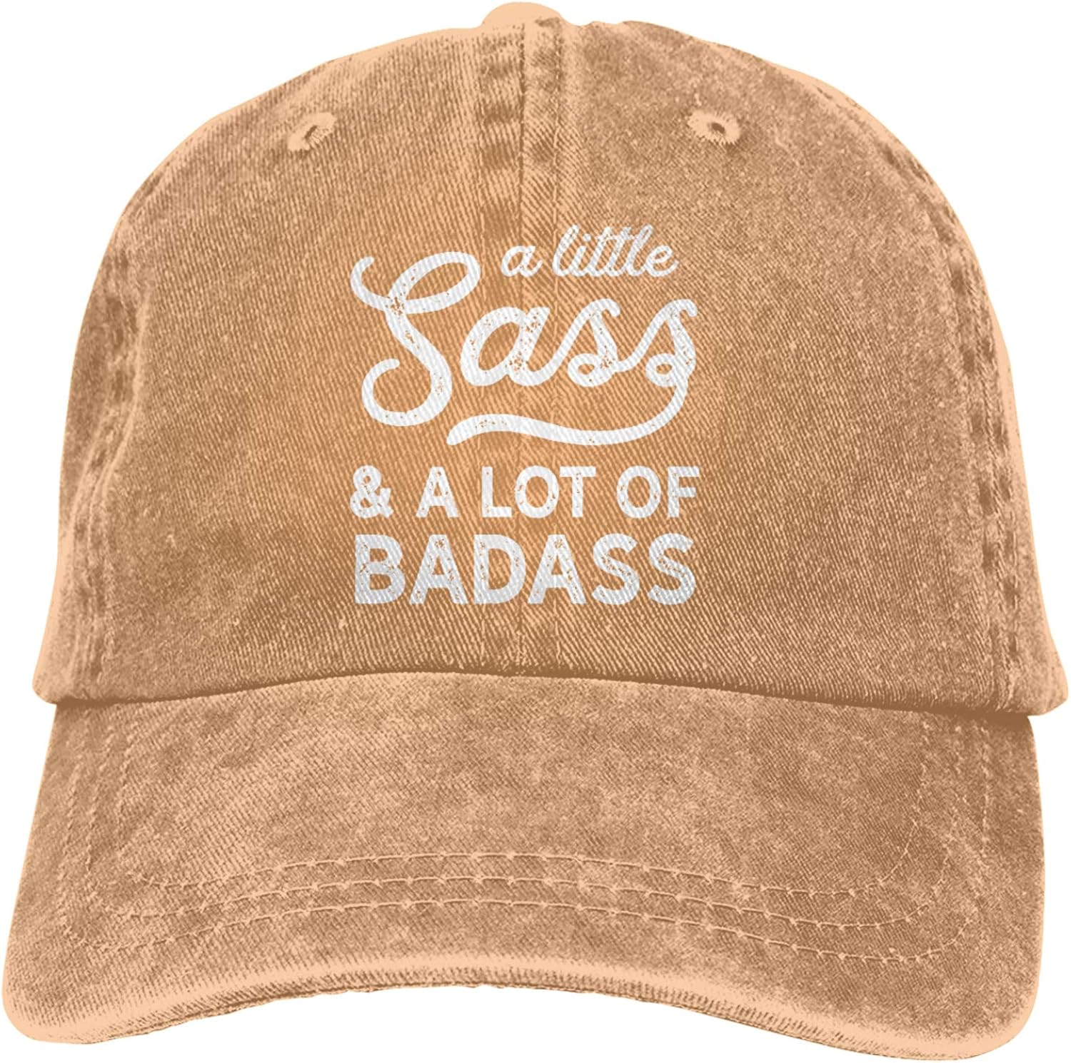 A Little Sass and A Lot of Badass Cowboy Hat Sports Baseball Caps