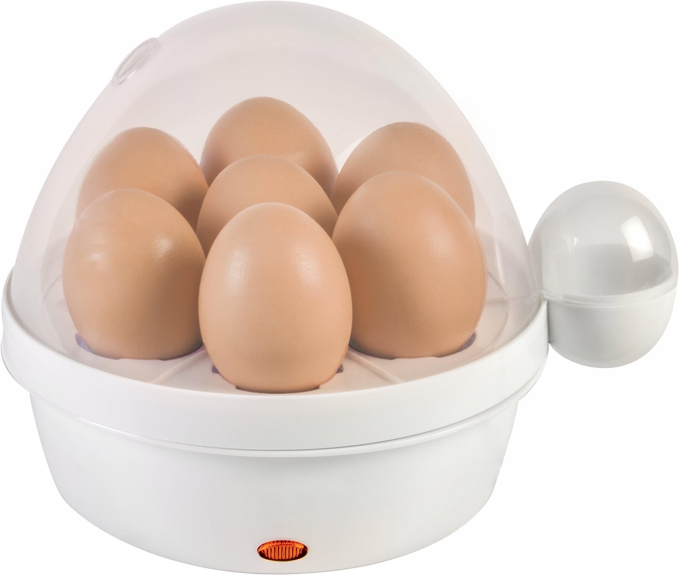 Automatic Electric Egg Cooker E-Zee Eggs White - 7 Egg Capacity Soft Medium Hard - Perfect Every Time Guaranteed