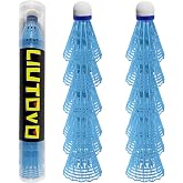 LIUTOVO 12 Packs Nylon Badminton Shuttlecocks Birdies Nylon Shuttlecocks Badminton Birdies Great Stability ＆ Durability Indoor Outdoor Sports Hight Speed Training