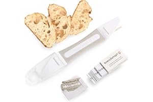 Breadsmart Lame - Bread Scoring Tool - Set of 10 Stainless Steel Blades - Bakers Dough Scorer - Best Baking Accessories