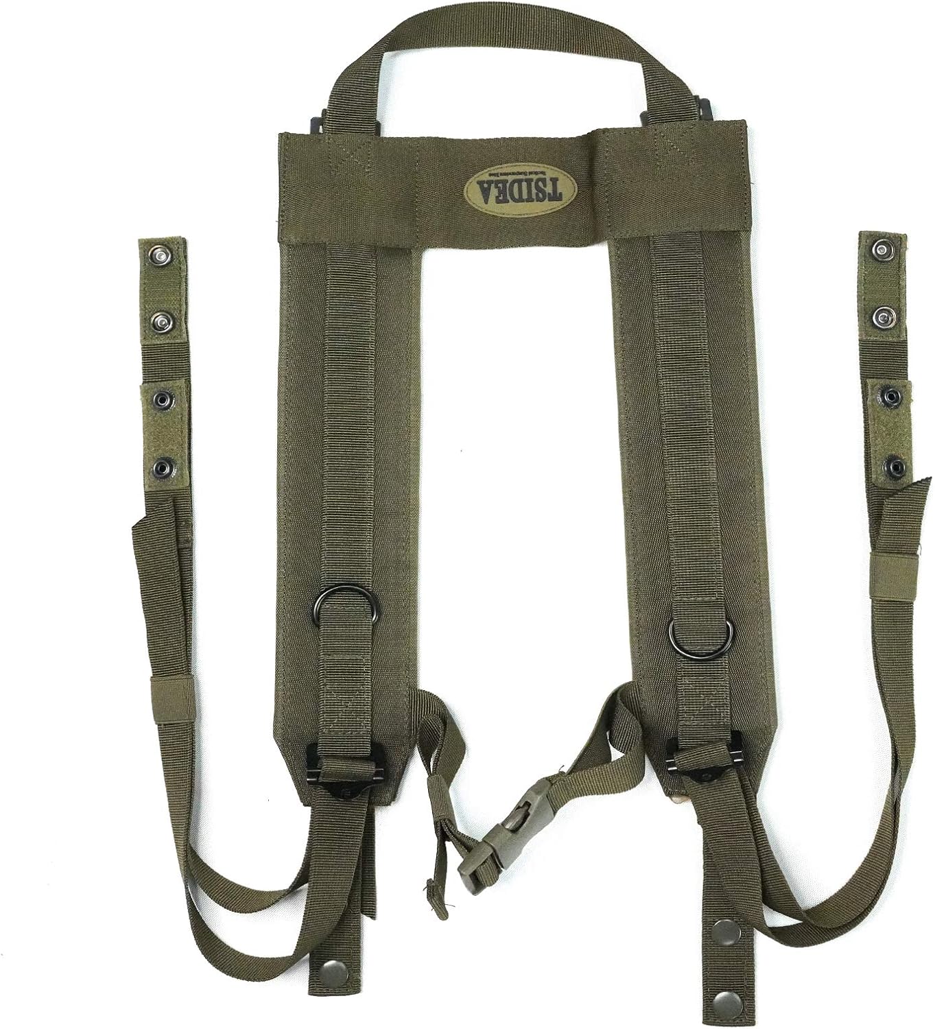 Melo Tough TSIDEA Military Outdoor HHarness Battle Suspenders Tactical Suspender with Snap Loop