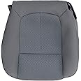 GXARTS Passenger Side Bottom Lower Replacement Cloth Seat Cover Steel Gray Compatible with Ford F150 2011 2012 2013 2014